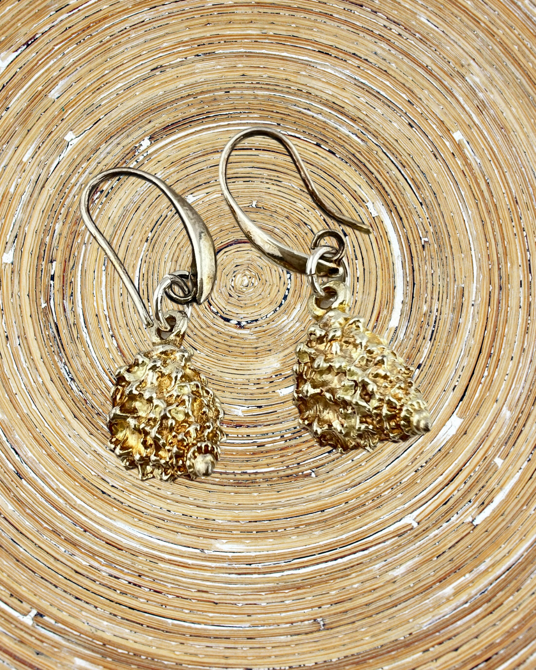 Oorbellen goud zilver schelp