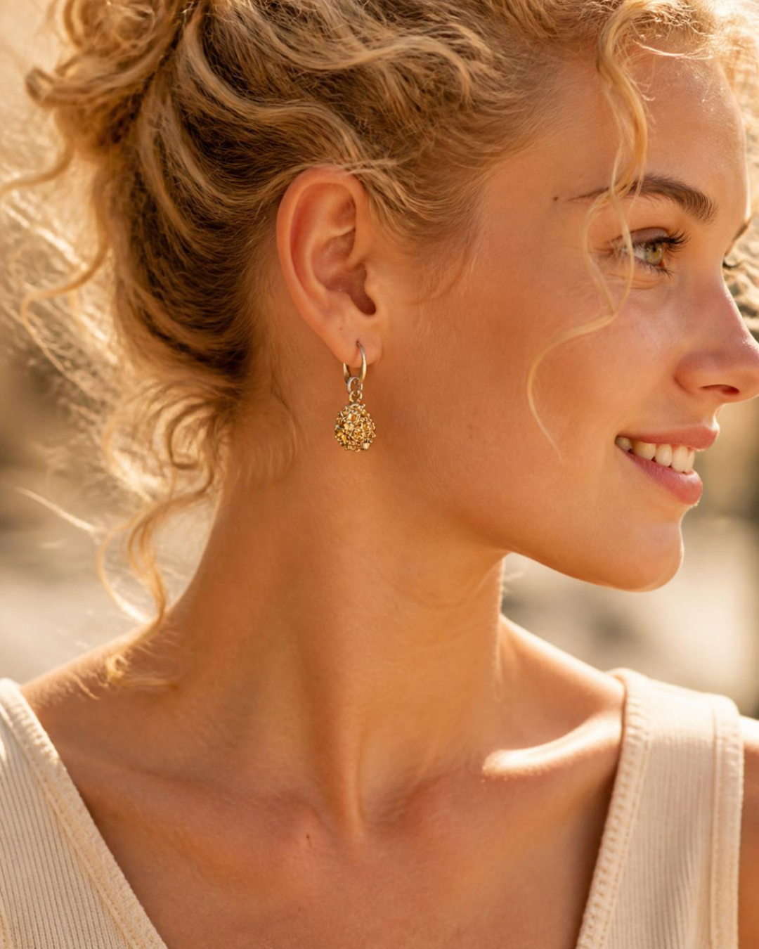 Oorbellen goud zilver schelp