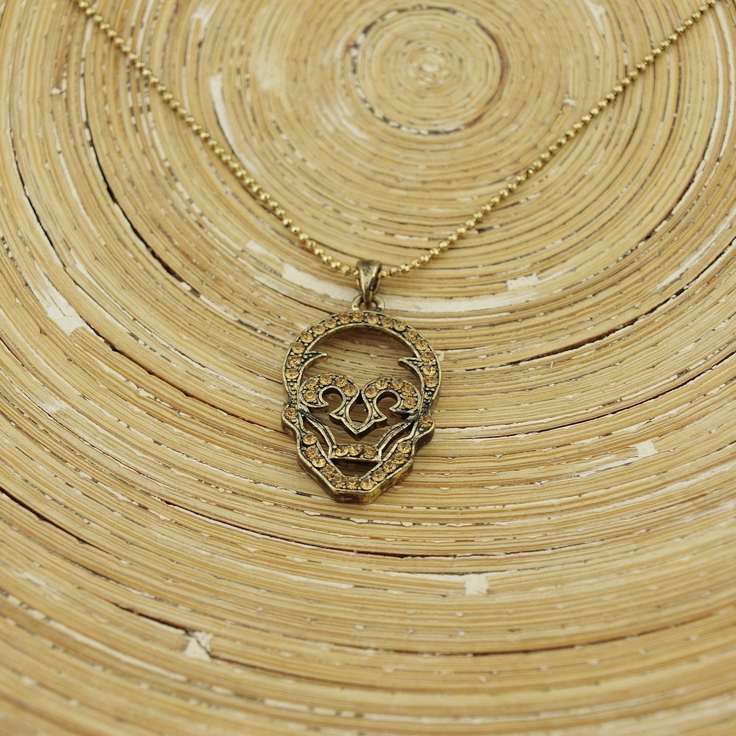 Ketting Gold Skull