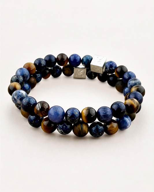 Set natuursteen armbanden Alvino