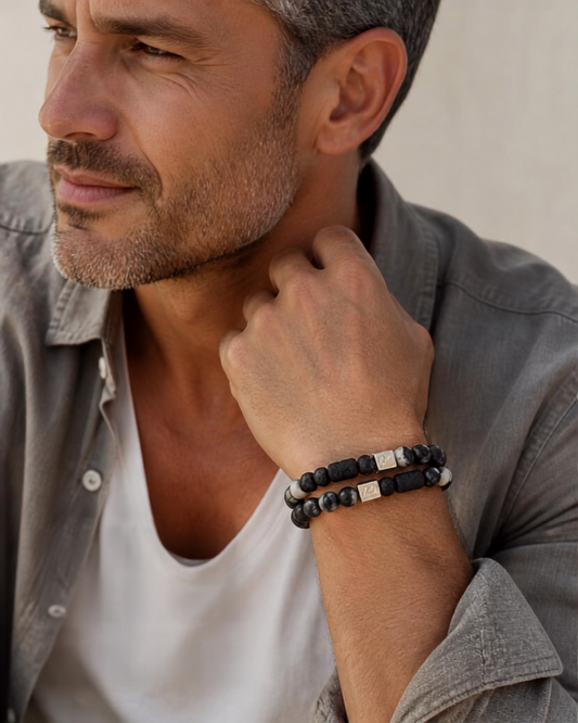 Set natuursteen armbanden Chiaro