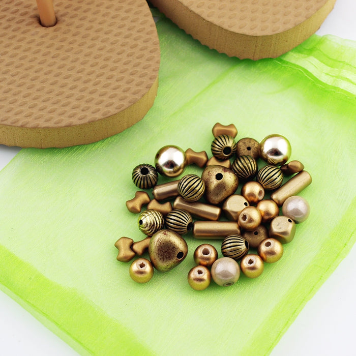 Teenslippers DIY Gold