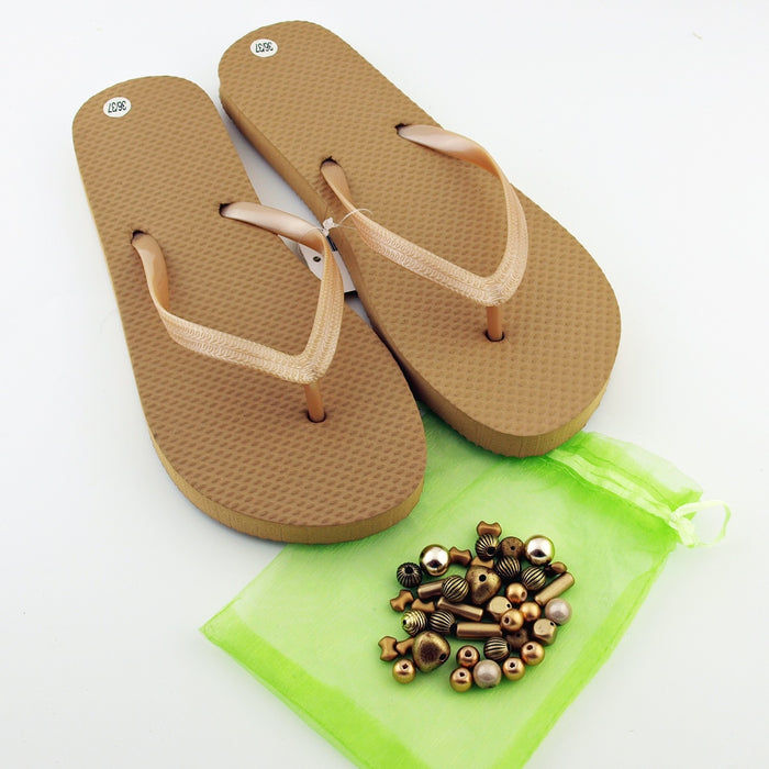Teenslippers DIY Gold