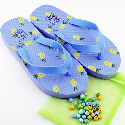 Teenslippers DIY Ananas