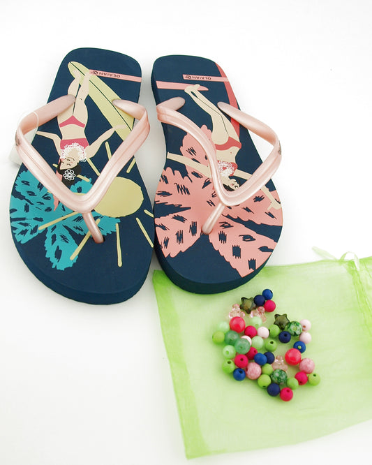 Teenslippers DIY Roze Hawai