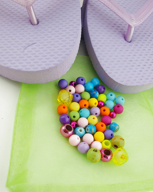 Teenslippers DIY Lila
