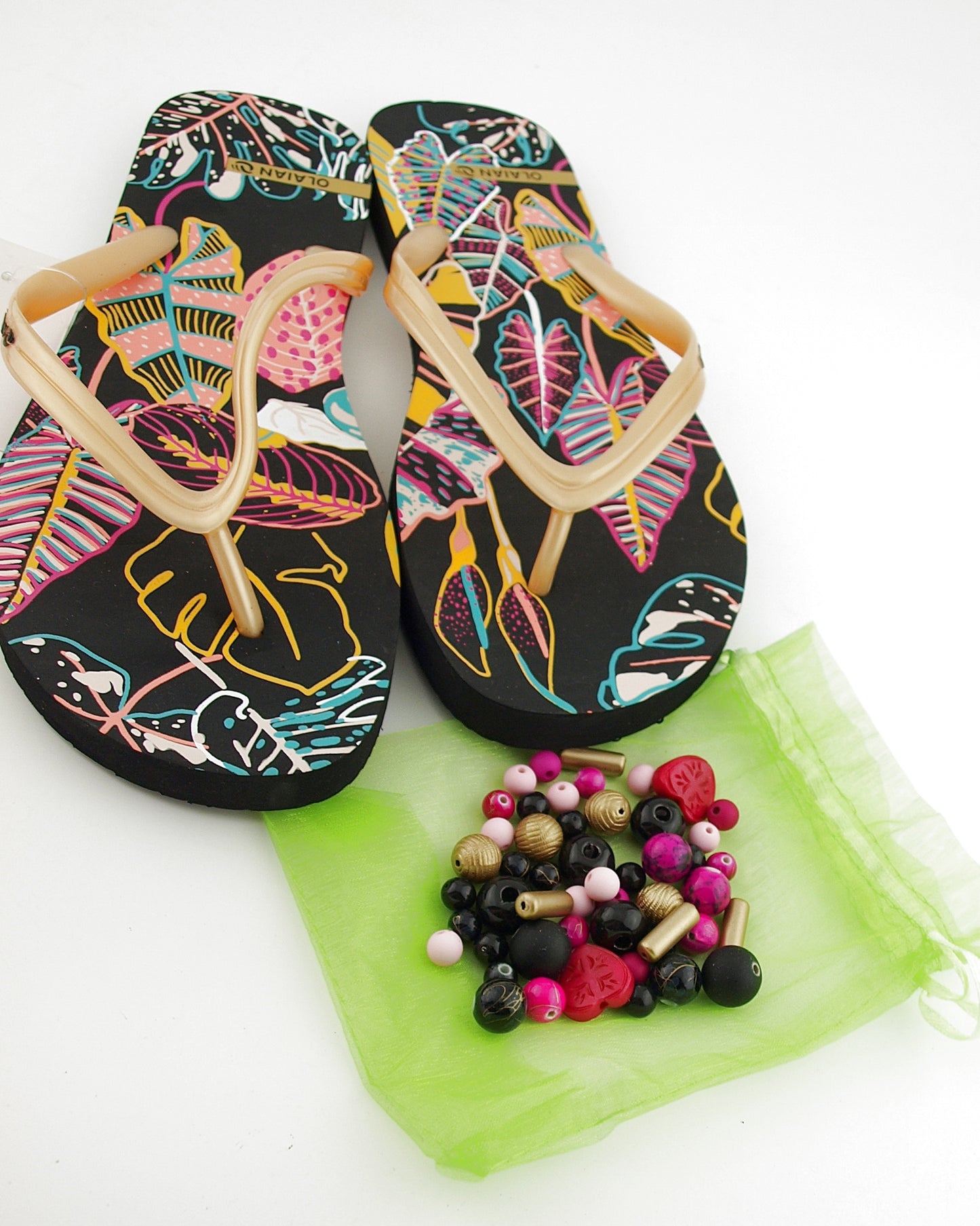 Teenslippers DIY Goud Hawai
