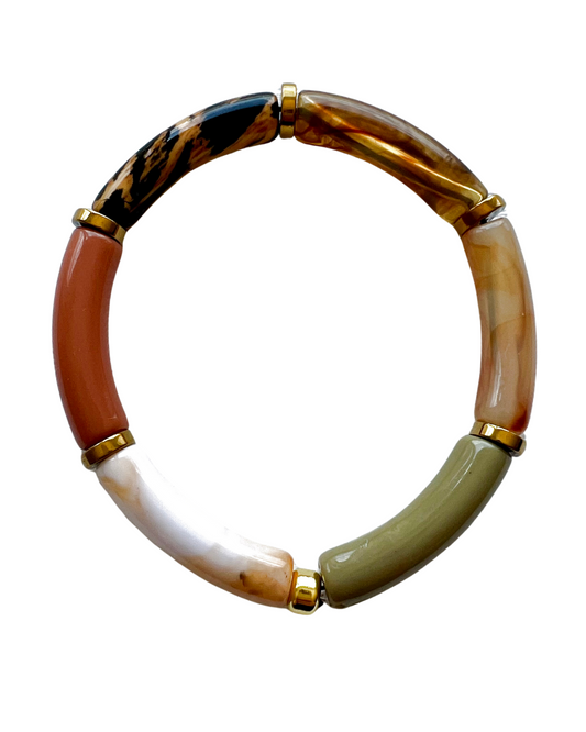 Armband Tube animal met goud