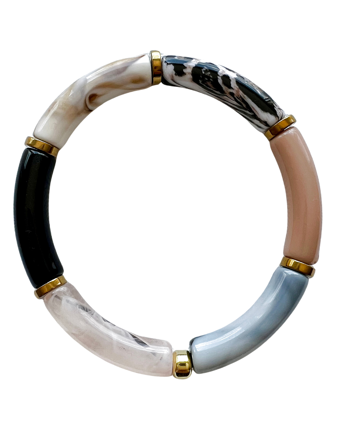 Set Armband Tube animal met goud
