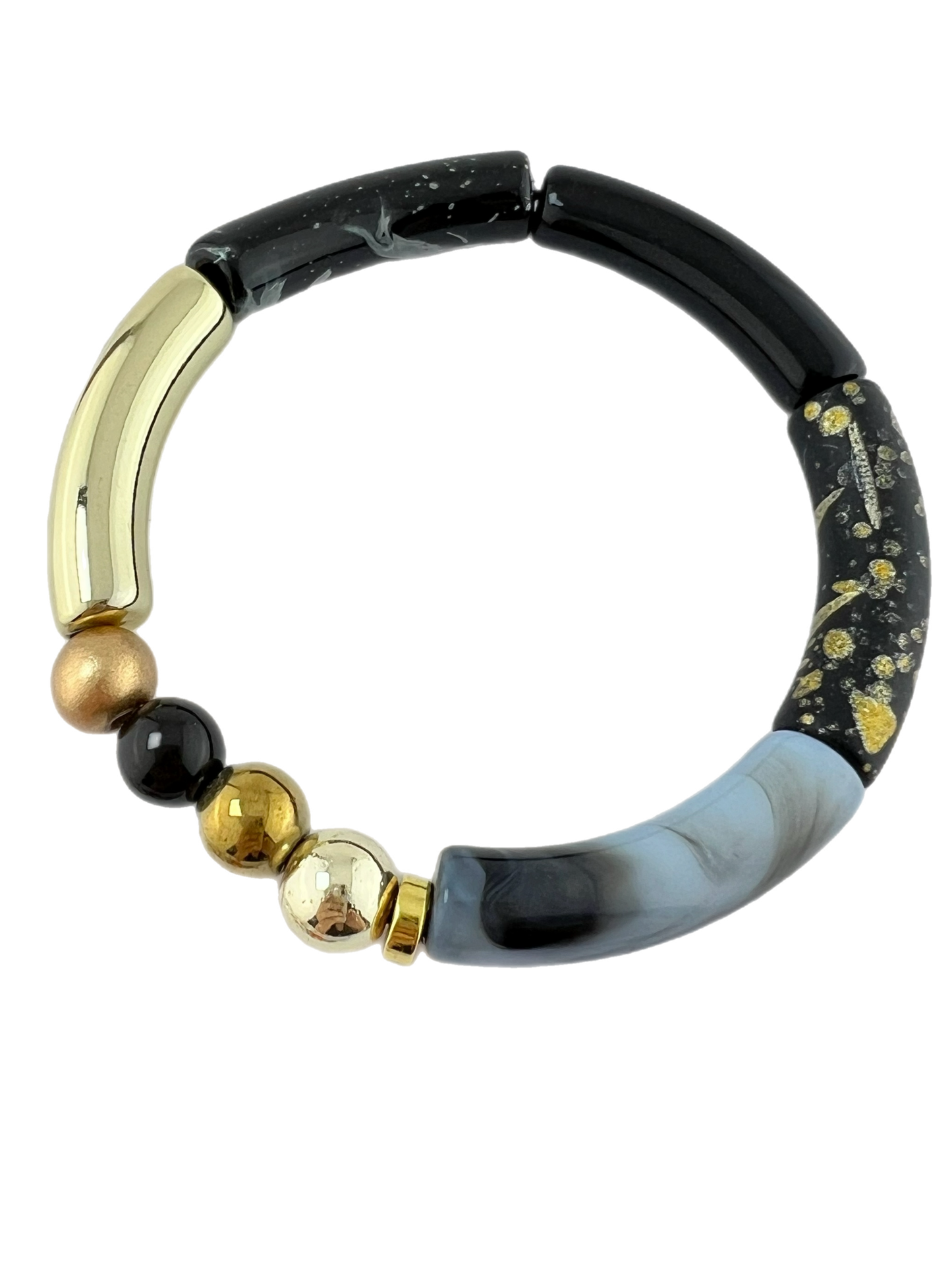Armband Tube combi beige bruin