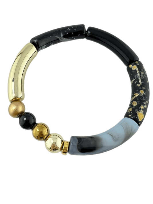 Armband Tube combi beige bruin - HanneHaves