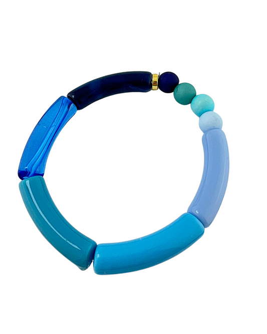 Armband Tube combi blauw paars