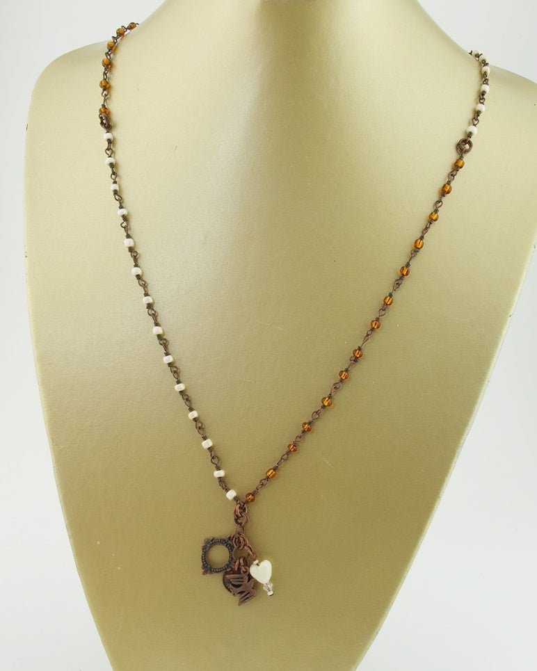 Ketting vintage Duo Duif