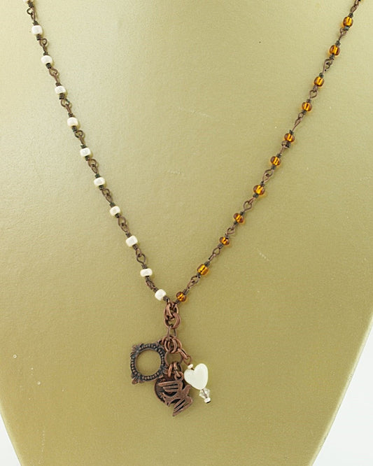 Ketting vintage Duo Duif