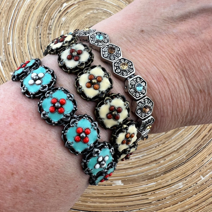 Armbandje Boho vintage zilver