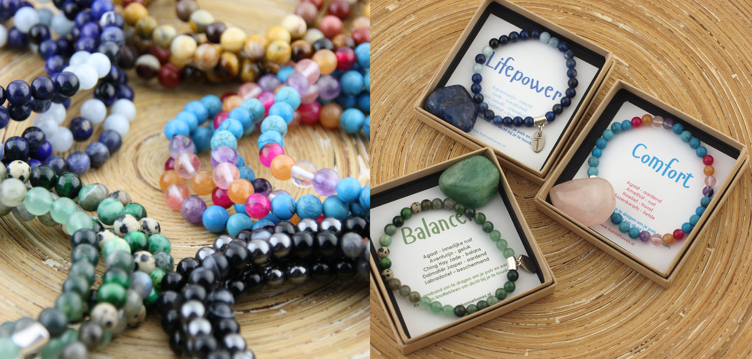 Happy Bracelets van natuursteen het ideale cadeau