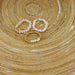 Stretch ringen set van jade kralen Creme