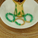Stretch ringen set van jade kralen Mint