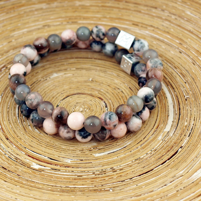 Set natuursteen armbanden Zenon