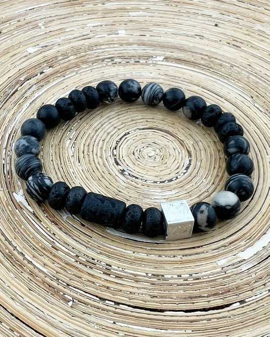 Natuursteen armband Chino (8MM) - HanneHaves
