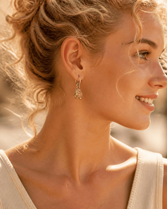 Oorbellen goud zilver schelp - HanneHaves