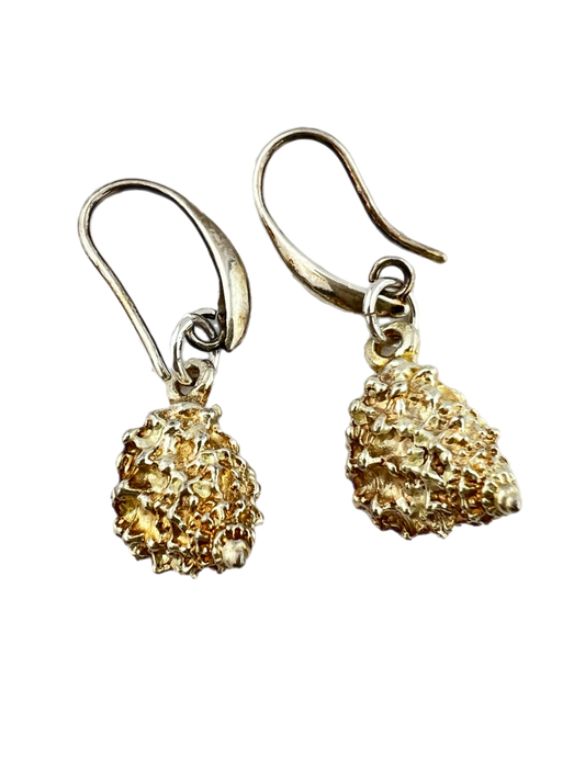 Oorbellen goud zilver schelp - HanneHaves