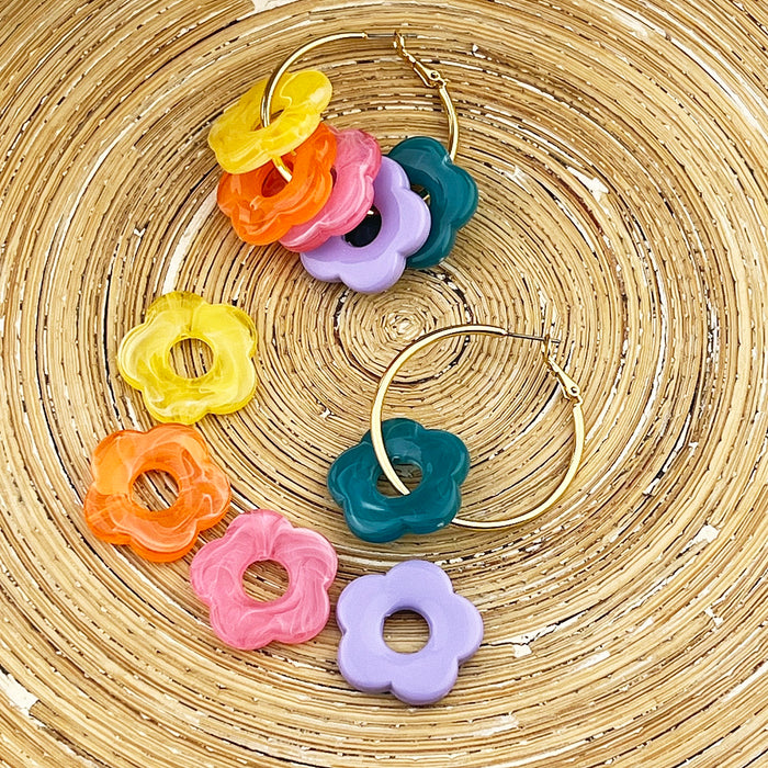 Oorbellen creolen Mar de Flores