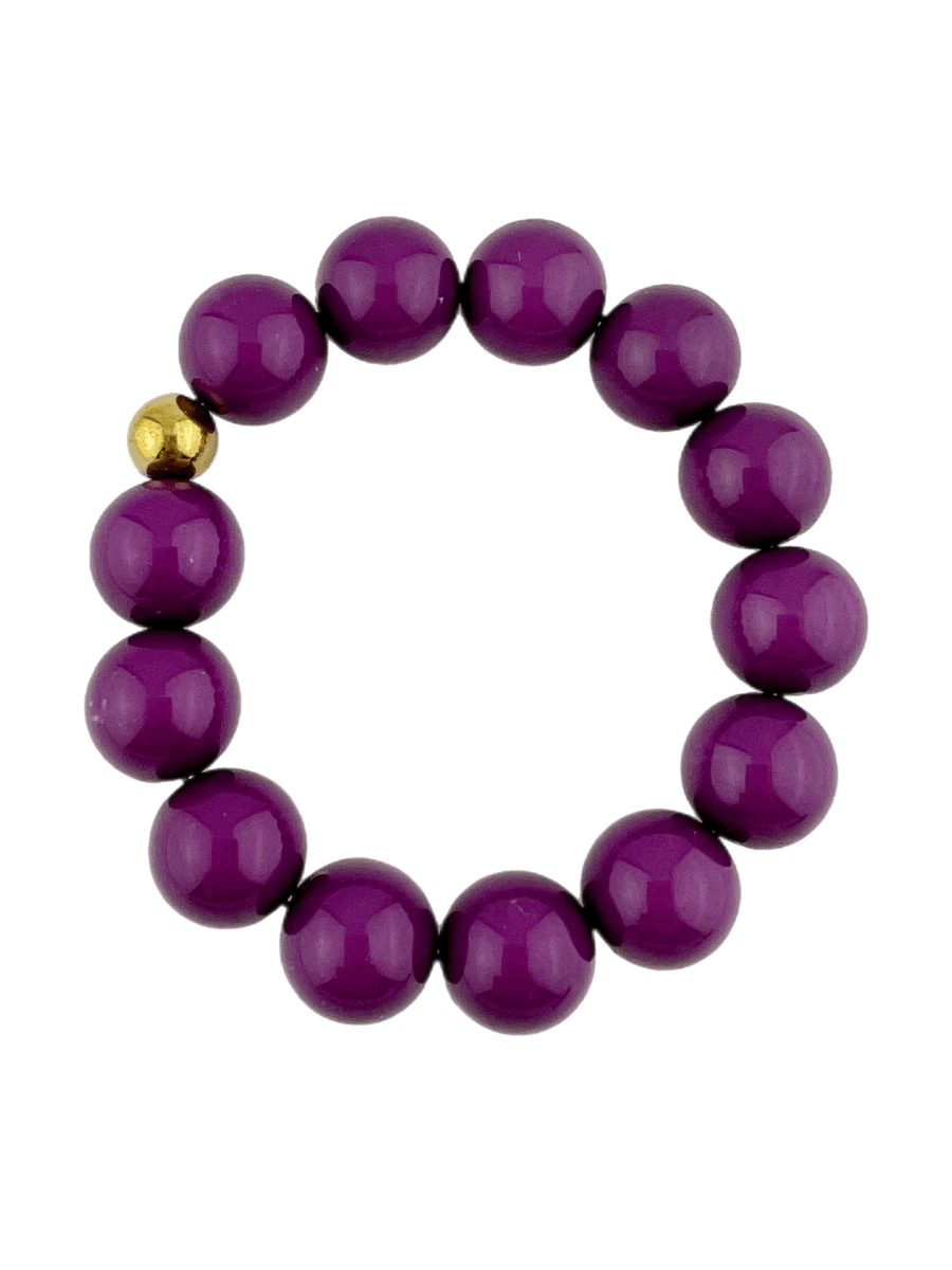 Set Grote Kraal 14 mm Pruim Paars - HanneHaves