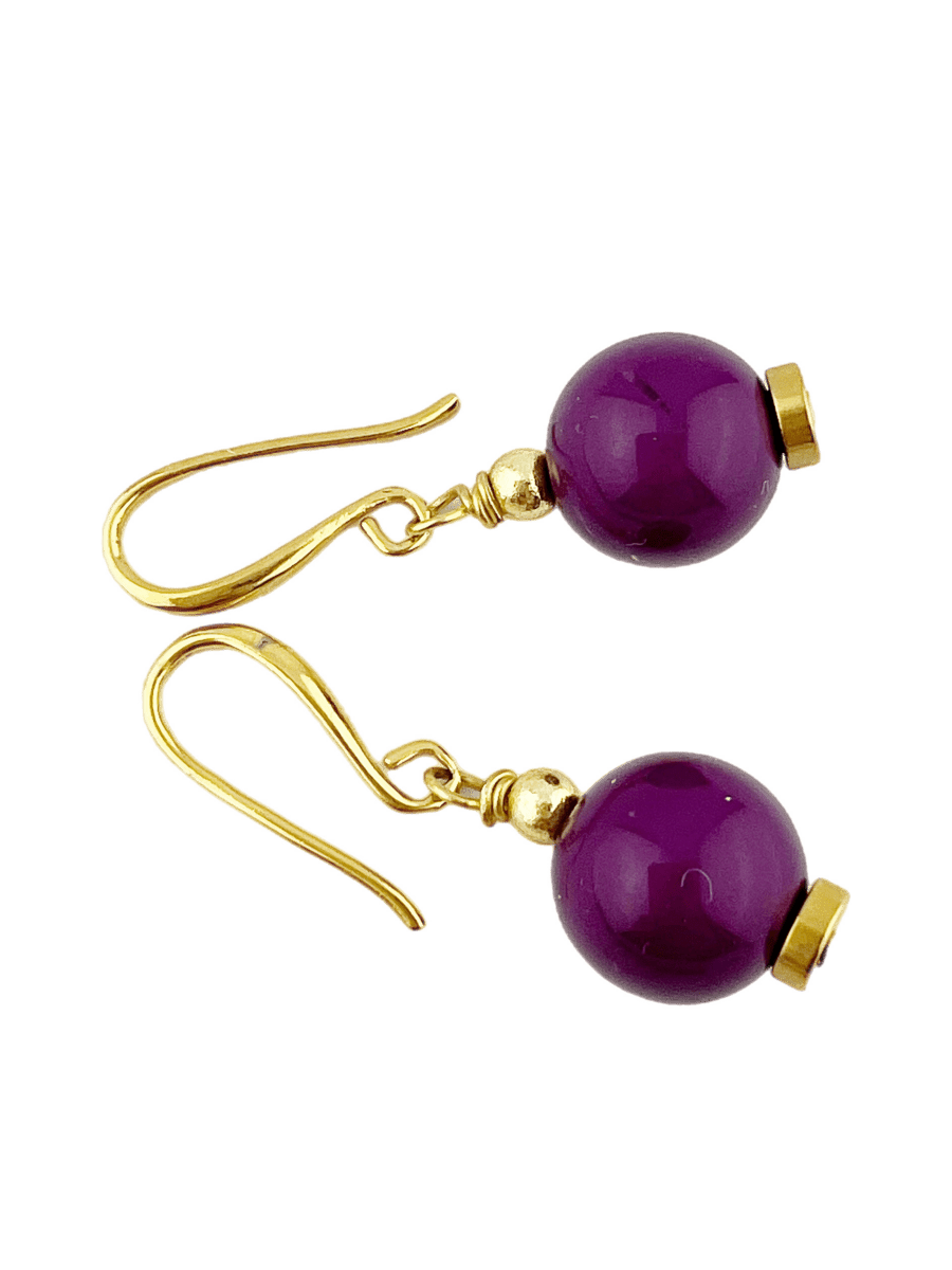 Set Grote Kraal 14 mm Pruim Paars - HanneHaves