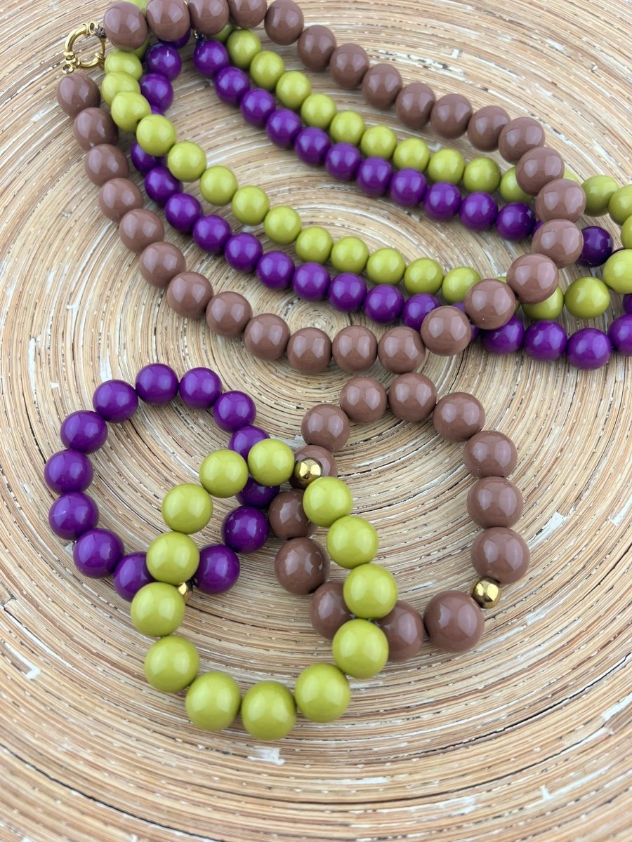 Set Grote Kraal 16 mm Cafe Latte - HanneHaves