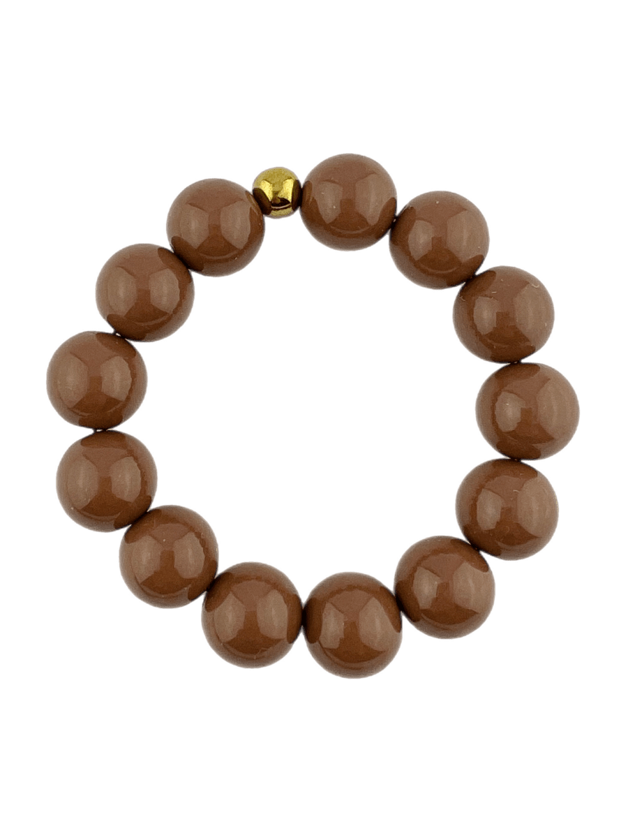 Set Grote Kraal 16 mm Cafe Latte - HanneHaves