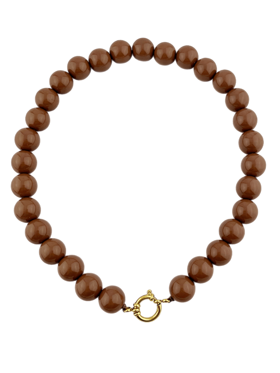 Set Grote Kraal 16 mm Cafe Latte - HanneHaves