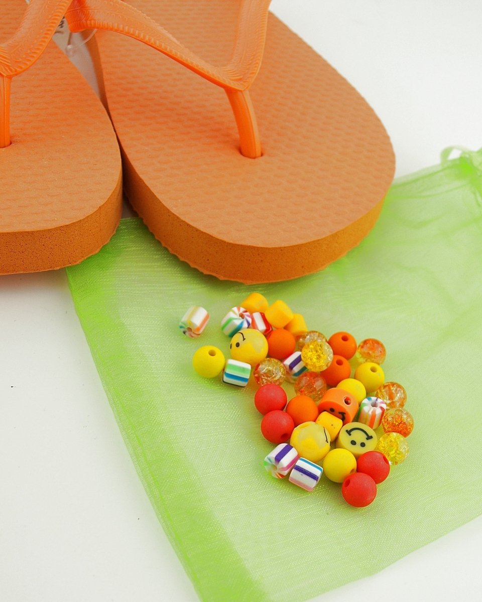 Teenslippers DIY Orange Smile - HanneHaves