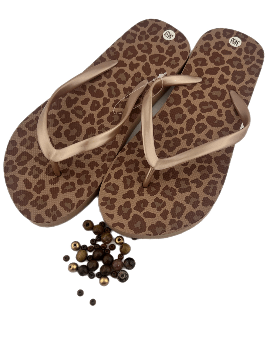 Teenslippers DIY Panter beige - HanneHaves