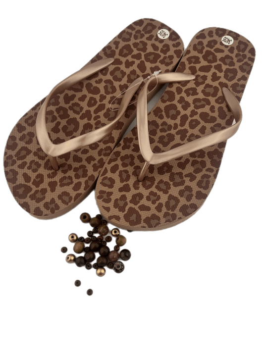 Teenslippers DIY Panter beige - HanneHaves