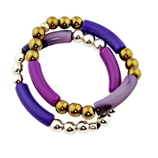 Armbanden Tube mix Purple