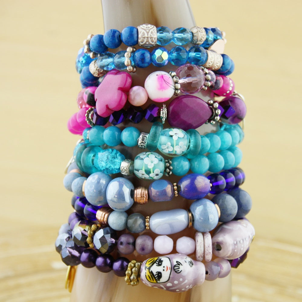 armbanden floral beads