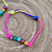 Armbandje Rainbow Letters