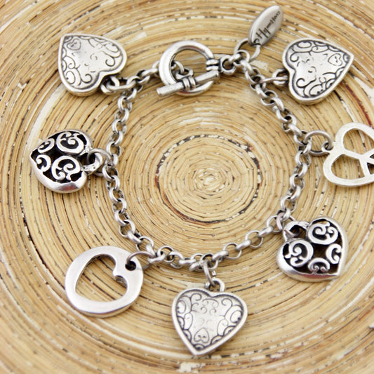 Bedelarmband Brazalete BoHo Heart