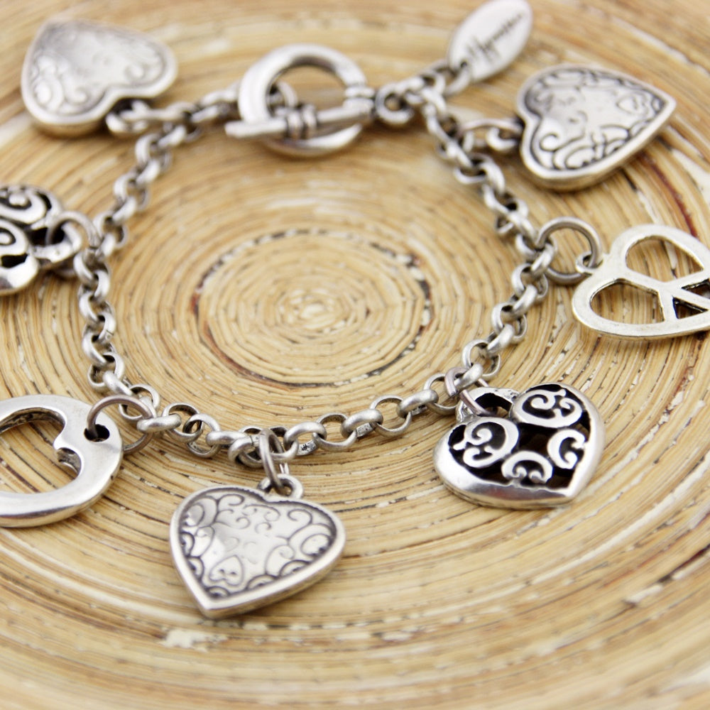 Bedelarmband Brazalete BoHo Heart