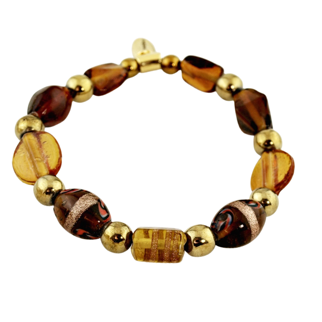 Armband Bohemien Mix bruin en zwart
