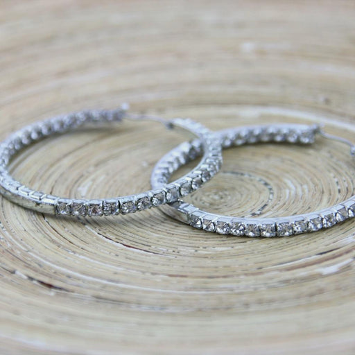 Oorringen Creolen: Strass explosion