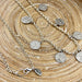 Coins ketting met muntjes in zilver