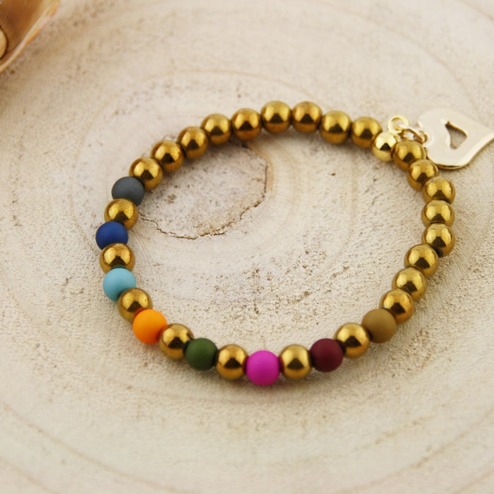 Armbandje BoHo Candy Colores de Oro