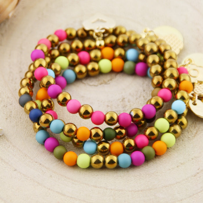 Armbandje BoHo Candy Colores de Oro