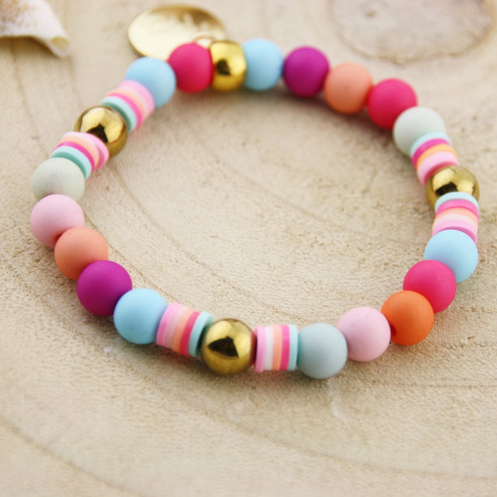 Armband BoHo Candy Colores de Oro Big