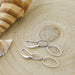 Oorbellen Double Ovals Silver