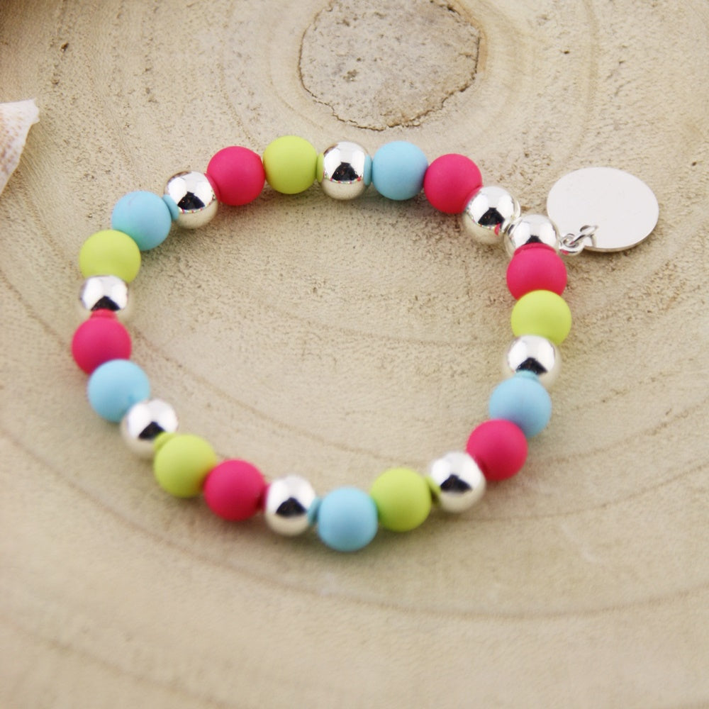 Armbandje BoHo Candy Colores de Plata