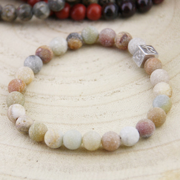 natuursteenarmband Adrian mix