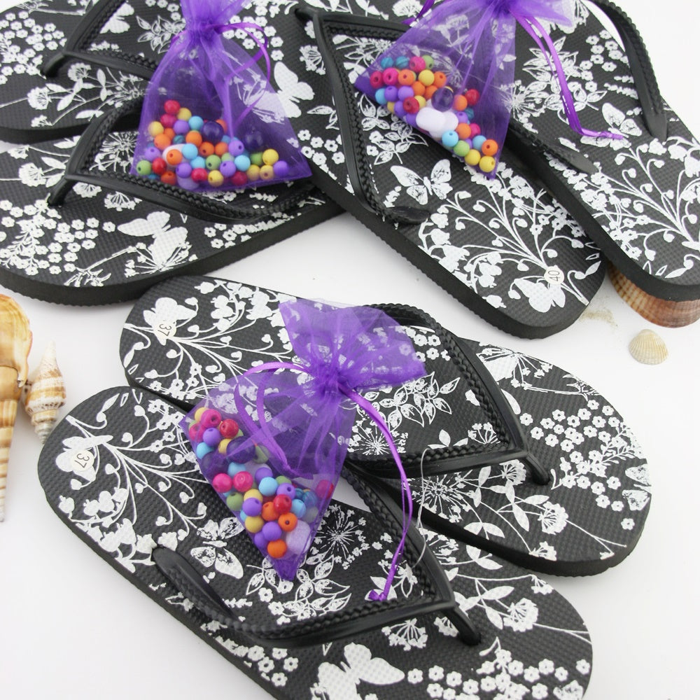 Teenslippers: Flower Rainbow DIY